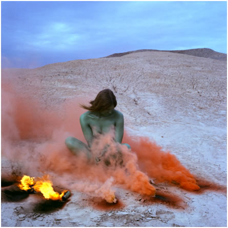 Immolation Women and Smoke l972 California Desert Smoker Performande